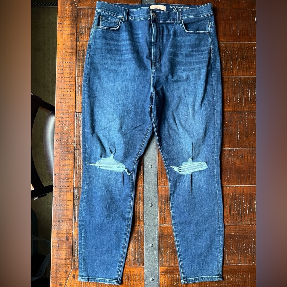 7 For All Mankind Blair High Waist Ankle Skinny Jeans